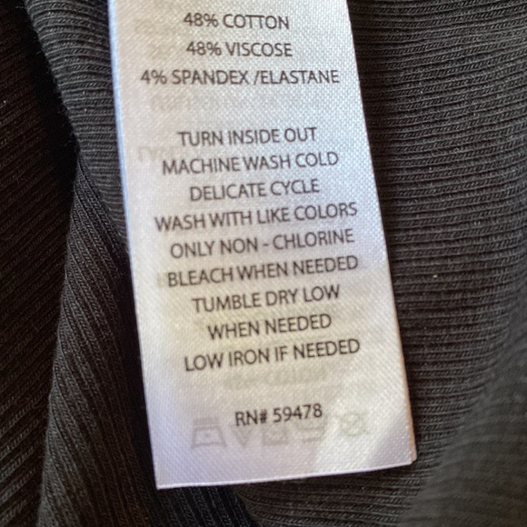 Rachel Zoe Cotton Stretch Ribbed Tee NeverUsed - Picture 8 of 8